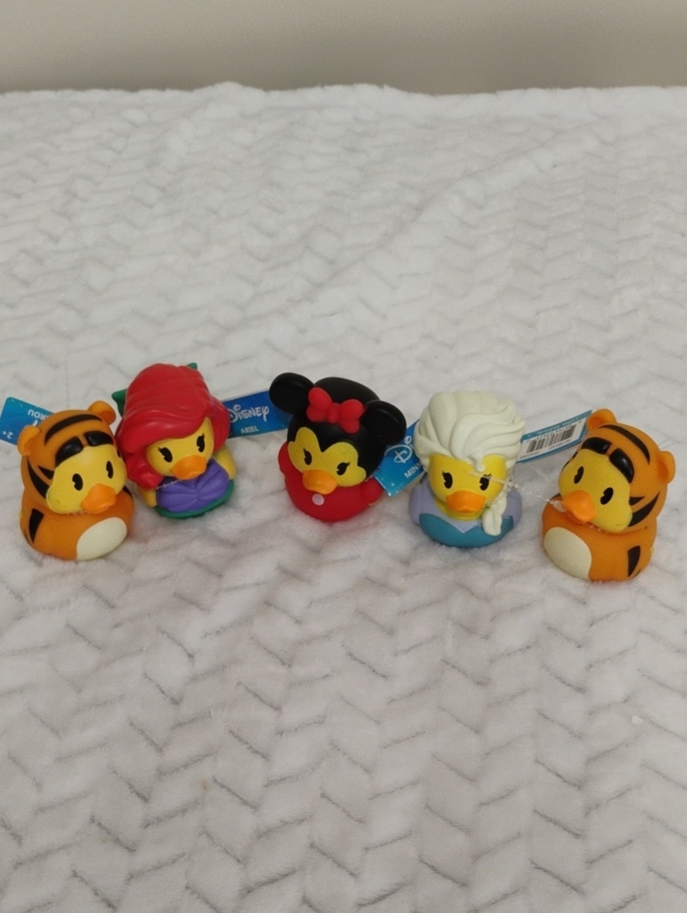 Disney Rubber Duck Set - Orange, Red, Black, White, Yellow, Blue